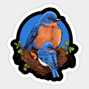 Eastern Bluebird Fathers Day Sticker